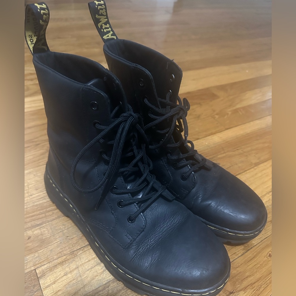 Dr. Martens Black Leather Men's Boots